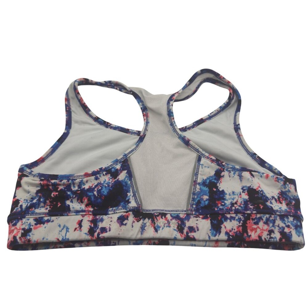 Calvin Klein Performance Multicolor Quick Dry Racerback Sports Bra Size M - Picture 3 of 4